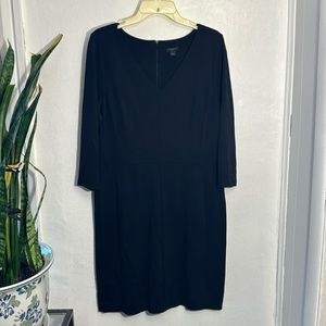 Ann Taylor petite size 12 black long sleeve dress